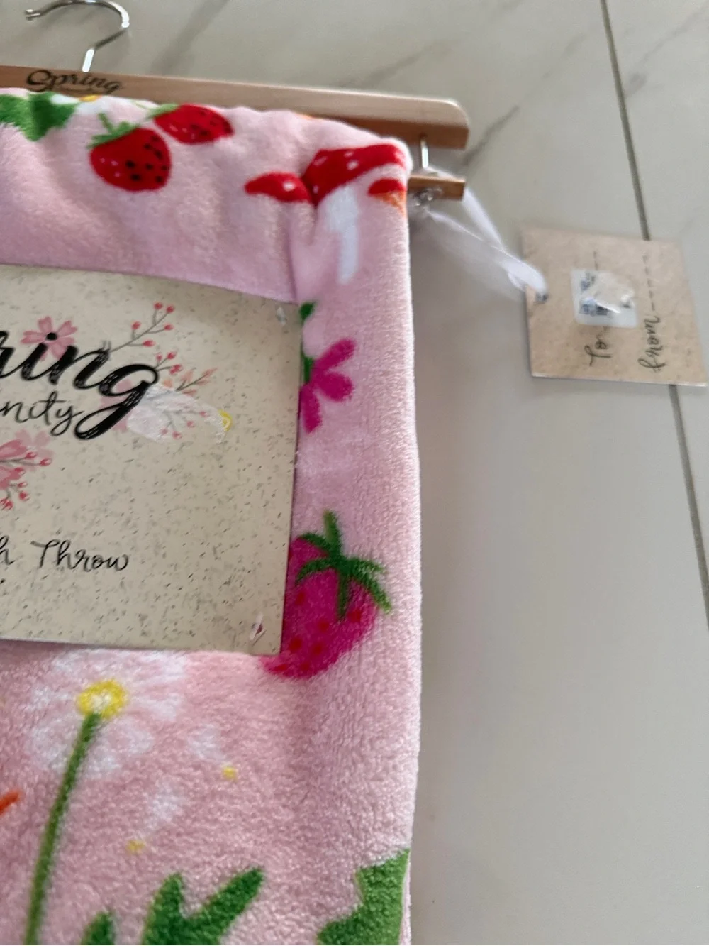 Spring Serenity Oversized Plush Throw NWT